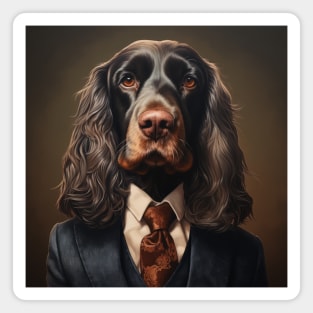 English Cocker Spaniel Dog in Suit Magnet